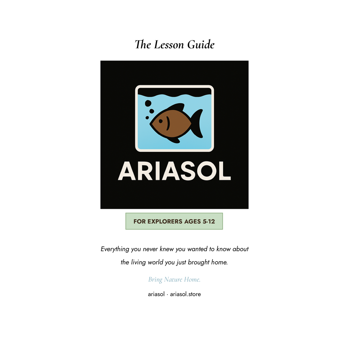 Ariasol Setup and Lesson Guide cover