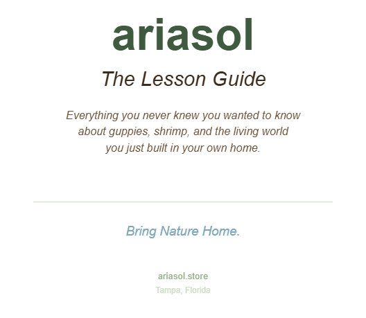 Ariasol Guppy Starter Kit